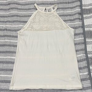 Piazza Italia Lace Halter Tank Top